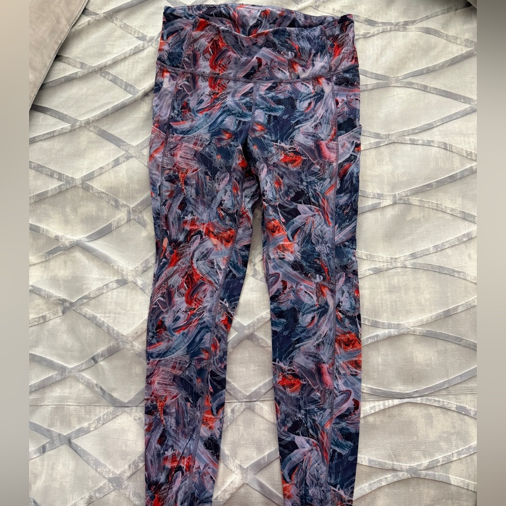 Lululemon Fast and Free High Rise Tight 28” size 12.  Like new.  Has pockets.
